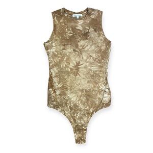 Cotton Citizen Brown Tie-Dye Bodysuit